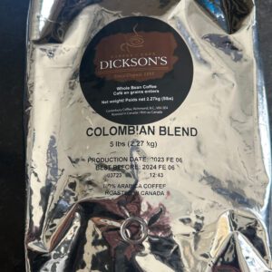 Dickson_s Colombia Blend Whole Bean Coffee 01