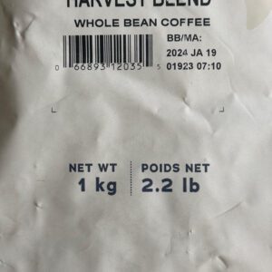 Harvest Blend Whole Bean Coffee 01