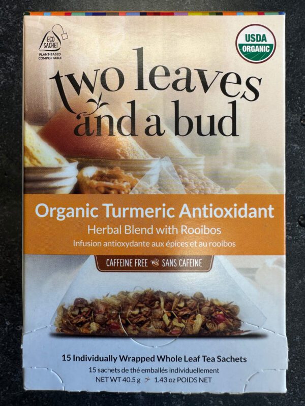 Two Leaves and a bud - Organic Turmeric Antioxidant TEA 01